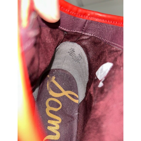 Sam Edelman Women’s Brian Red Studded Ankle Boots size 7.5 - Picture 9 of 10